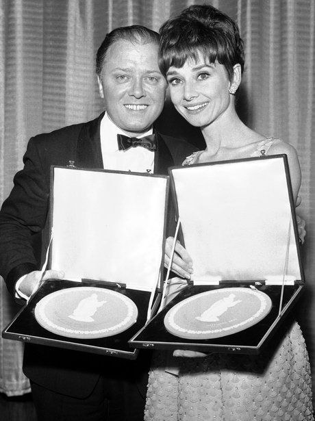 Audrey Hepburn with Richard Attenborough 1966 &amp; 1990