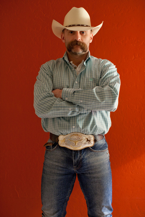 This cowboy is one stunningly handsome, hairy, sexy man and with an awesome beard - WOOF