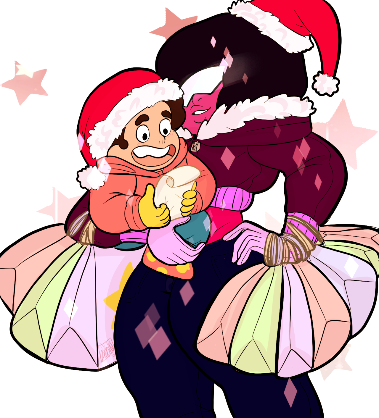 They’re going Christmas shopping together because Steven wants to get a buncha
