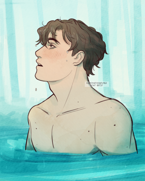 ✨ (Theo is thankful the water was cold)