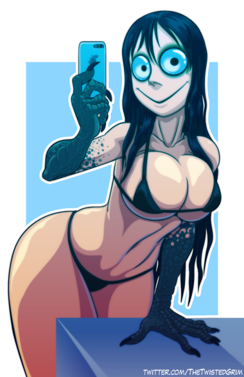 thetwistedgrim:Last time I watched Shadbase streaming on twitch drawing momo. I wanted to give him some love by drawing his momo version.I regret nothingOh damn…I walked away from the net for a couple days and her meme has grown in power…