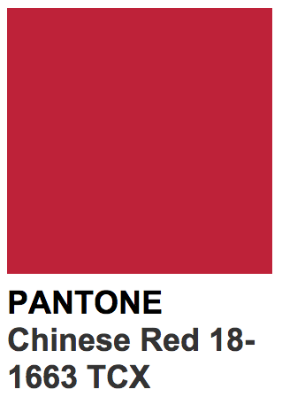 køkken Dwell alias colors — Pantone 18-1663 TCX Chinese Red