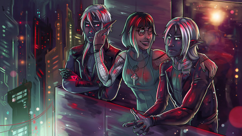 leidensygdom: One of my biggest pics ever!! A commission from @salokorai of our Cybermene babies: In