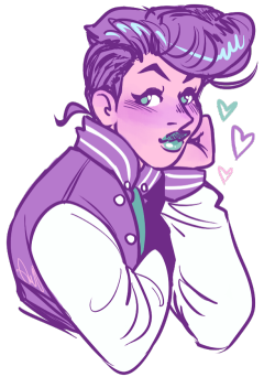 lavender-chewing-gum:  josuke doodle for