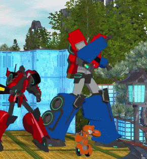kisachi-tf:what a great time to be alive! Optimus dancing… thanks you so much Takara  ⊂(´･◡･⊂ )∘˚˳°