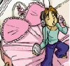 sleepy pink room