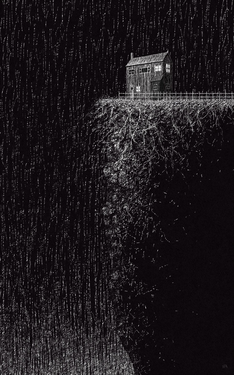 eatsleepdraw: “House on Small Mountain” by Nate Armstrong