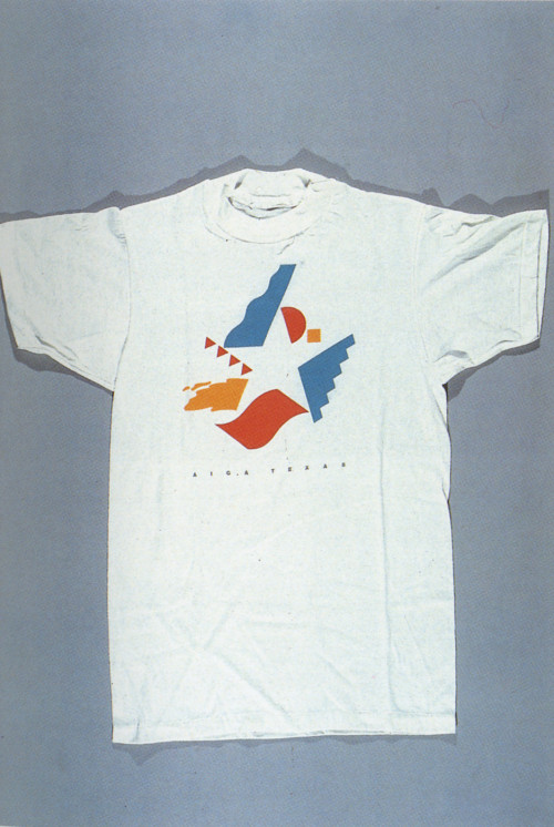 vuls:  AIGA Texas T-ShirtVanderbyl Design, San Francisco, California, 1984