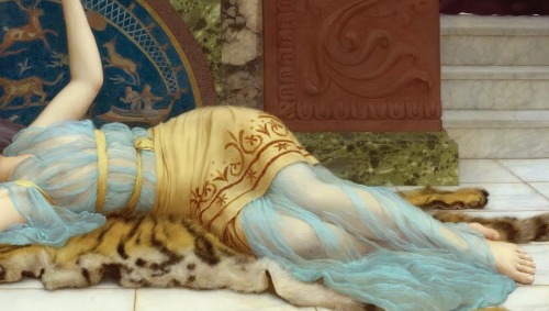 lemarechaldefer-deactivated2015: art in details: women in Classical dress by John William Godward (1