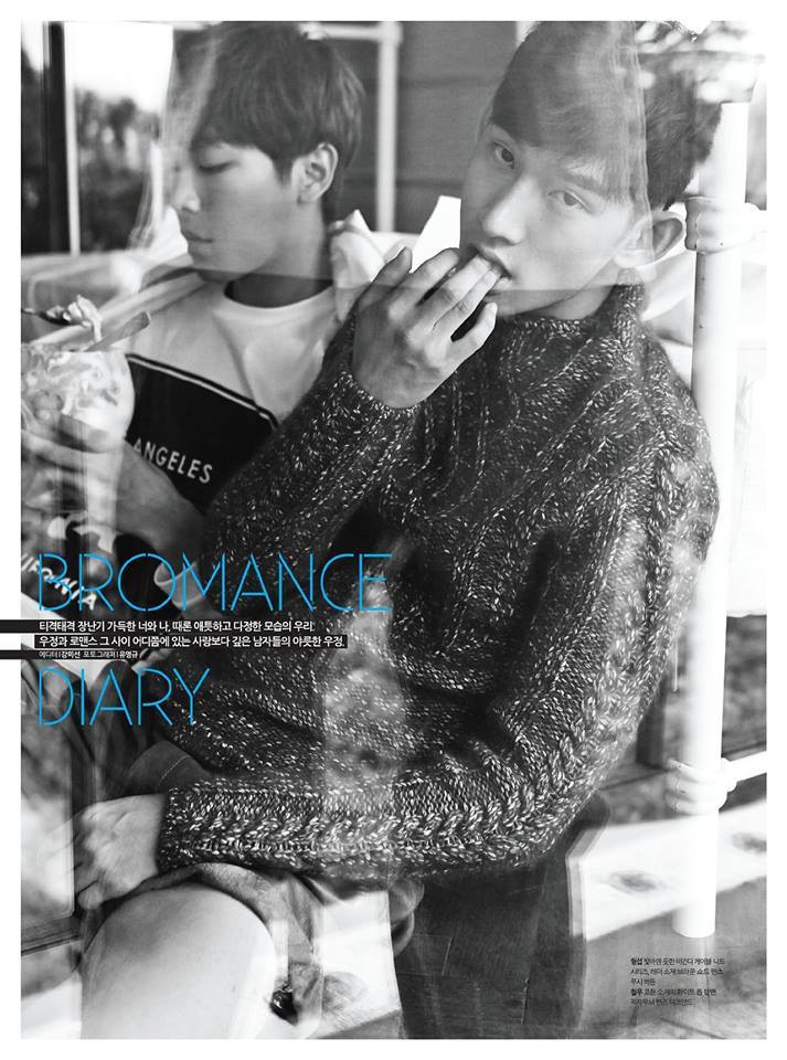 kengdeng:  Lee Cheol Woo &amp; Park Hyeong Seop for CéCi Campus - Bromance Diary