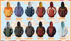 lougarou88:  Avatar Hoodies! [Last Airbender/Legend