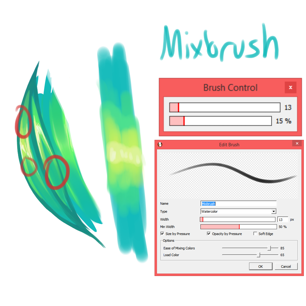 miss-nerdgasmz: Another new brush setting of - firealpaca tutorials and brushes