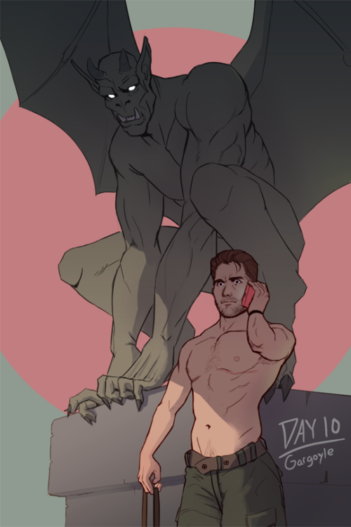 dudesketch:  30 Day Challenge: Monster Boys  Day 10: Gargoyle 