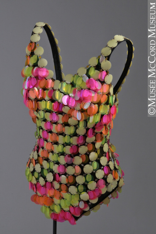 omgthatdress:  Bathing Suit Paco Rabanne, 1967 The McCord Museum