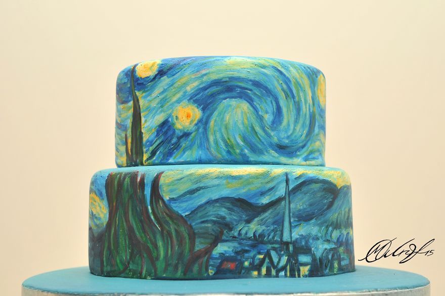 boredpanda:    I Recreate Famous Paintings On Cakes  