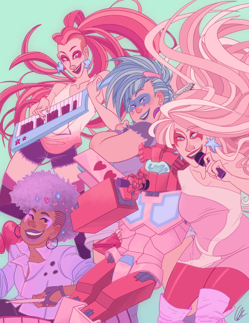 acidwashwerewolf:if you guys haven’t been reading the jem and the holograms comic idw’s been putting