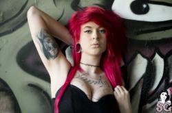 past-her-eyes:  JemmaJamz Hopeful jemmajamz.suicidegirls.com Link to South African SuicideGirls