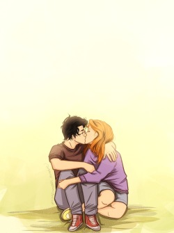 anxiouspineapples:  kisses - harry x ginny 