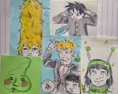 Haven't Really Had The Time To Make Proper Drawings, So Here's A Small Collection Of Sticky Note Doodles