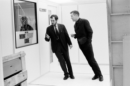  Stanley Kubrick on the set of 2001: A Space Odyssey (1968) 