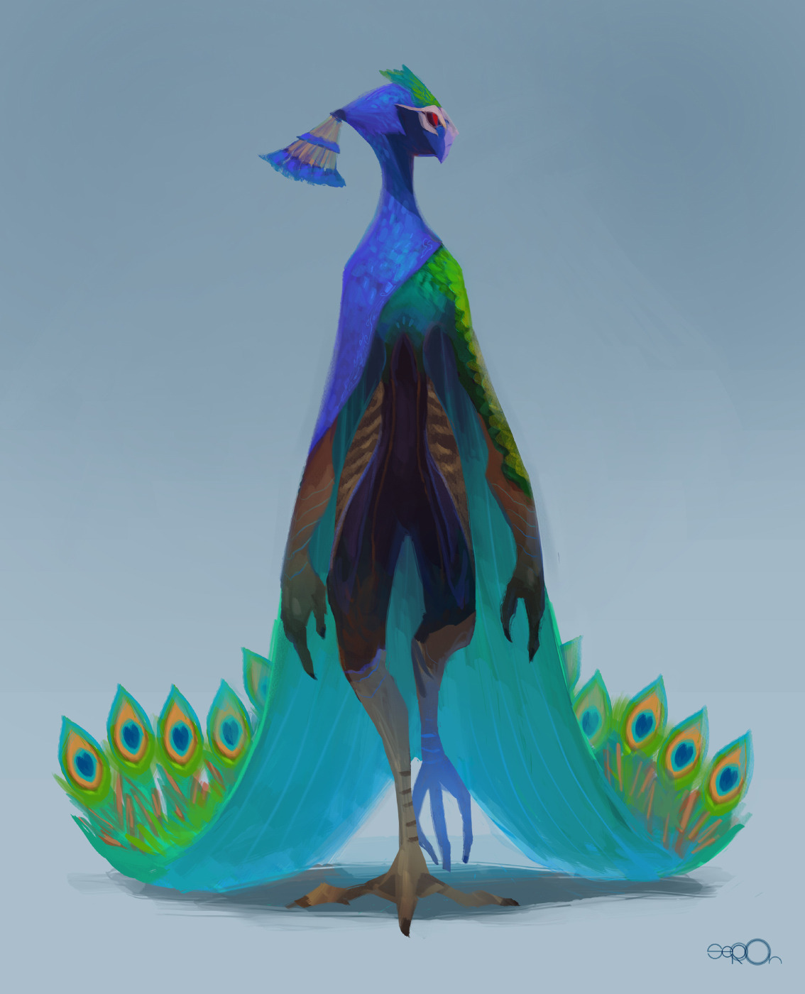 vmordecai:  Peacock and White Peacock by zgul-osr1113 Be sure to check out their