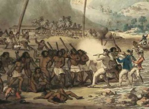 On this day, 14 February 1779, British coloniser captain James Cook was killed by a Native Hawaiian 