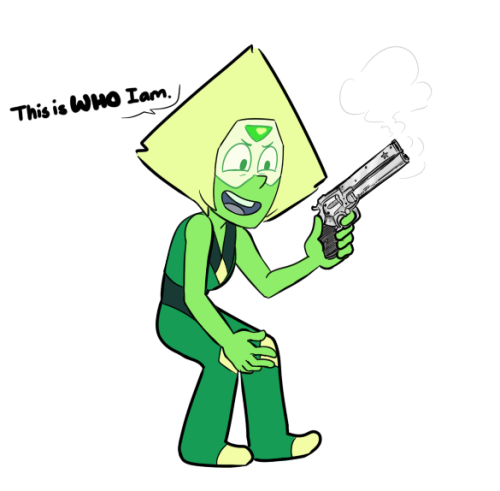 Who gave Peridot a loaded gun and edge?!