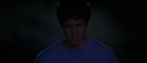 artfilmfan:  Donnie Darko (Richard Kelly, 2001)“Why are you wearing that stupid bunny suit? Why are you wearing that stupid man suit?”