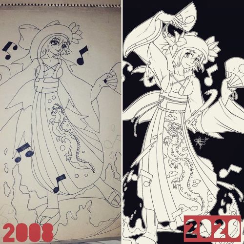 Recently I’ve been re-drawing some of my past drawings just so I see how much I’ve impro