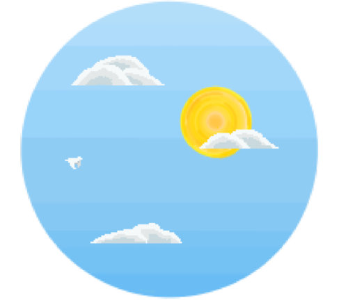 Im Starting To Really Really Like Doing Pixel Art. Especially Of The Sky