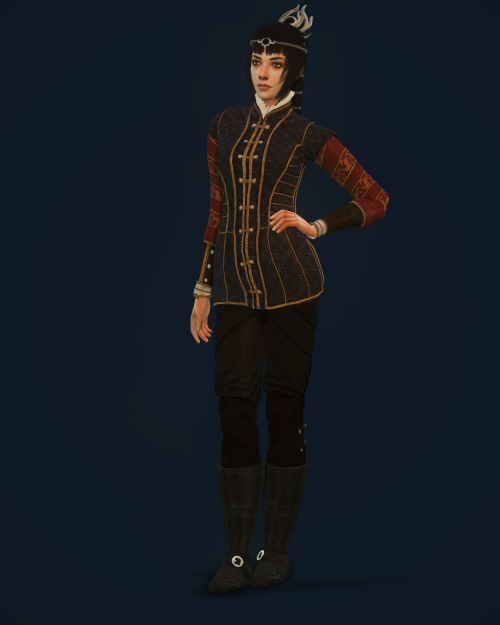 Baldur’s Gate 3 - Raphael outfitNew mesh2 Costumes (F&amp;M) + Belt + Boots + Poleyns1 colorFor boot