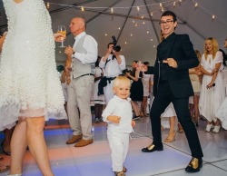 csiriano:  The best little dance partner ever. My nephew Oliver gets down!  📸 @itswetpaint