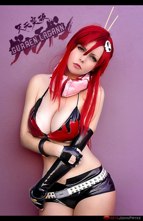 (via yoko ritona tengen toppa gurren-lagann belt bikini bikini top bracelet breasts chopsticks cleav