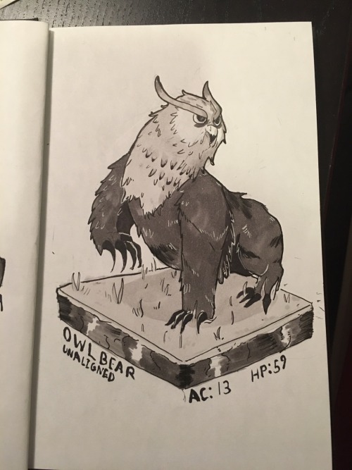I did inktober this year. Managed to do all 31 days. Each day a new 5e dnd monster! Here is the firs