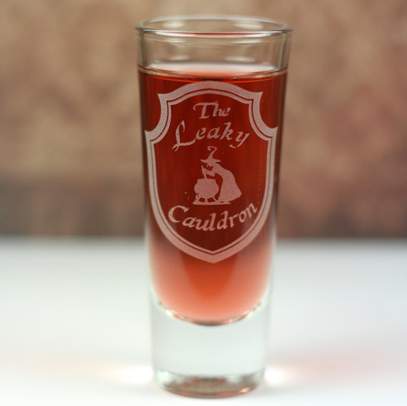 wickedclothes:  Harry Potter Shot Glasses After a long day at the Ministry of Magic,