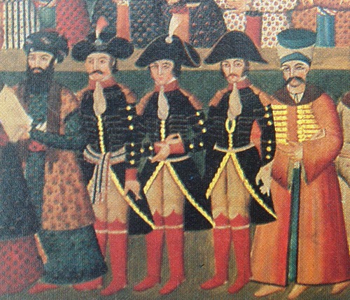 General Gardane, with Jaubert and Jouanin at the Persian court of Fath Ali ShahIran (1815)[Source]Th