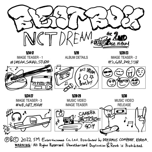 NCT DREAM — Beatbox Schedule Poster