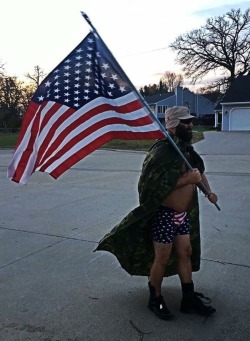 freedom-beard:  southernsideofme:  Merica  Just the average walk to the mailbox