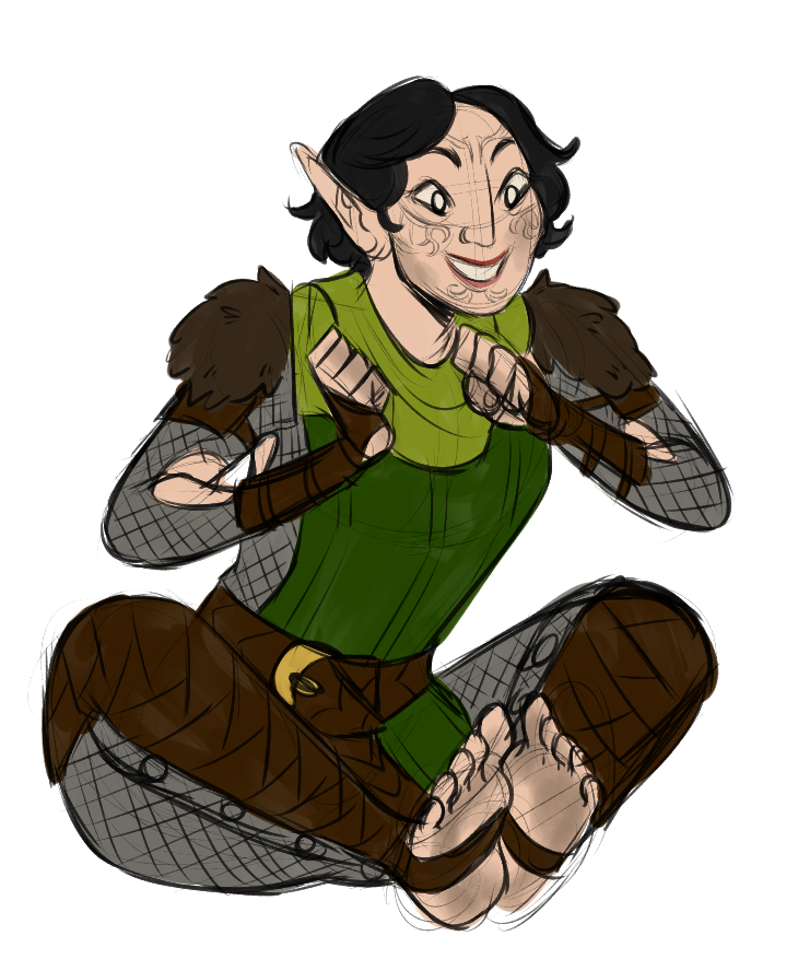 pfaerie:  merrill for @acindra!! i love this elfy elf 