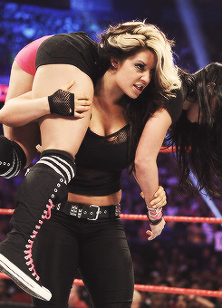 extremebodiez:  Kaitlyn was the only reason I watched WWE The woman is just plain