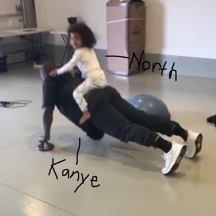 takethatdicknigga:  Kanye has the phattest ass in the game 👅 **Plus added bonus