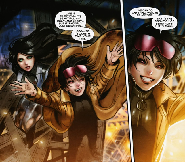geekearth:  Jubilee and X-23… a vampire romance I can really get behind. 