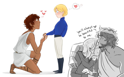 arianwen44:Some after-work doodles tonight!! I NEEDED SMOL LAURENT AND SMOL DAMEN OKAY. AAAACK Laure