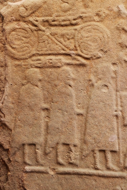 Eassie Pictish Symbol Stone, Angus, Scotland, 20.5.18.Perhaps one of the finest Pictish carved stone