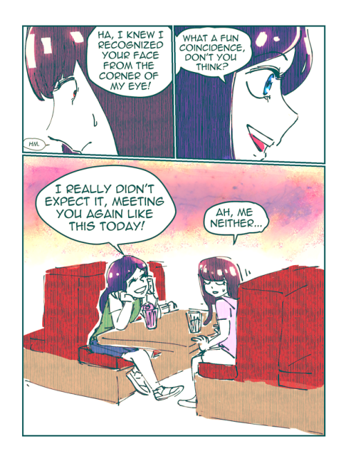 polyglotplatypus:here comes a new trans!mob comic! tfw you meet your first crush for the first time 