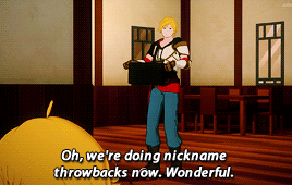 ohmykorra:yang mocking jaune is my new favorite thing.“Anyway the best m/f friendship dynamic is and