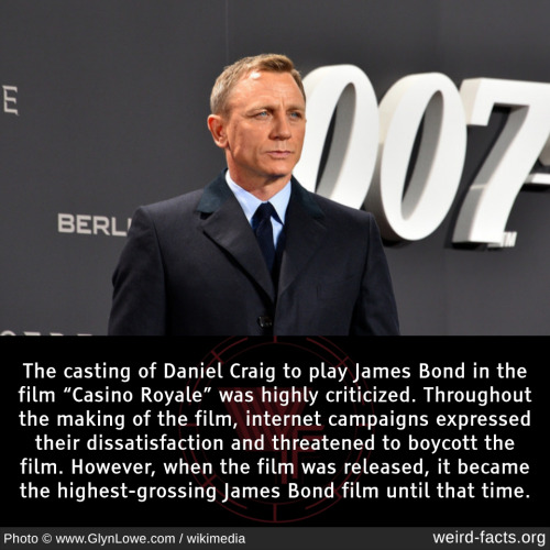 The casting of Daniel Craig to play James Bond in the film “Casino Royale” was highly criticized. Th