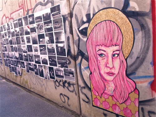 “Queerness is next to saintliness.” Pasted in Collingwood. The painting is of Courtney T