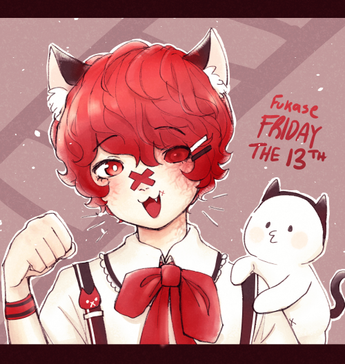 happy fukase friday the 13th!!! black cat fukase for you