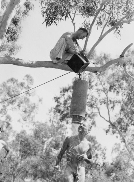 vintagemusclemen:From the look of the trees, I’d say these Aussie soldiers hadn’t shipped out for ov